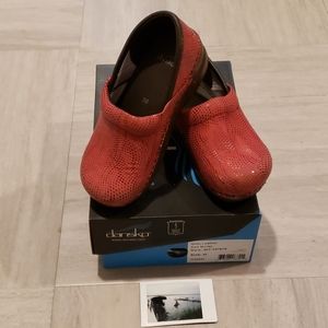 Dansko Kids' Gitte Leather Red Moray - sz. 30
